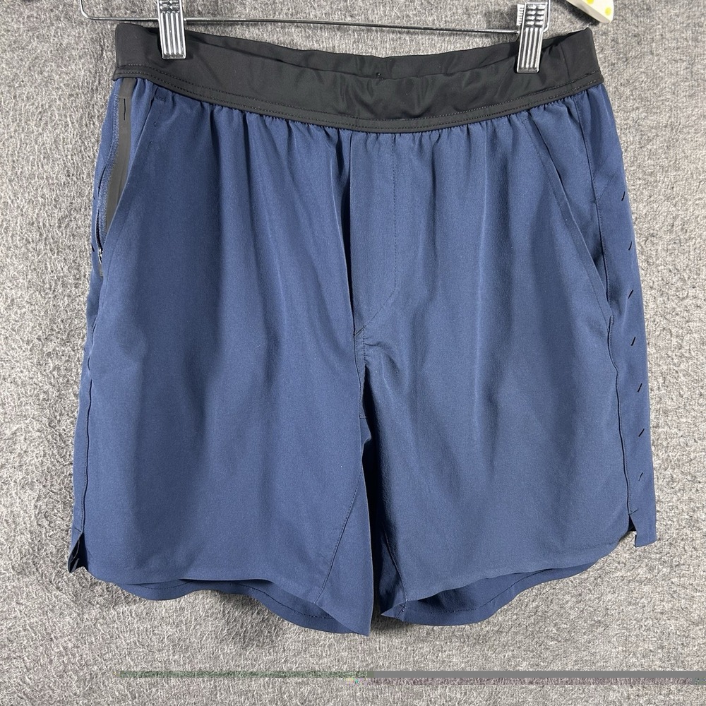Ten Thousand The Interval Shorts Men's Medium Blue Gym Performance 7" Inseam